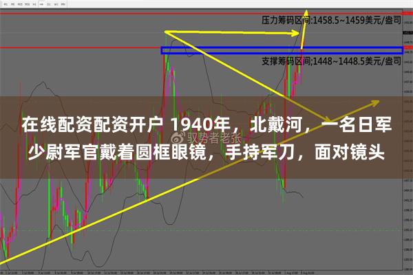 在线配资配资开户 1940年，北戴河，一名日军少尉军官戴着圆框眼镜，手持军刀，面对镜头