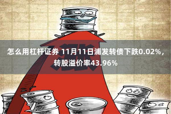 怎么用杠杆证券 11月11日浦发转债下跌0.02%，转股溢价率43.96%