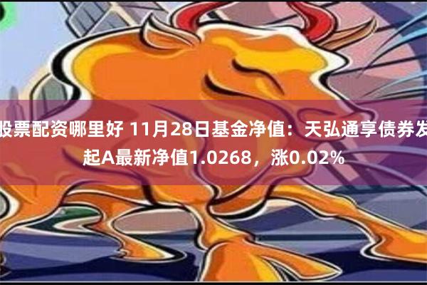 股票配资哪里好 11月28日基金净值：天弘通享债券发起A最新净值1.0268，涨0.02%